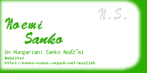 noemi sanko business card